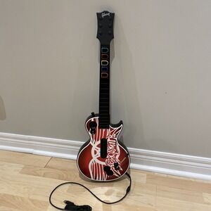 Guitar Hero Aerosmith Les Paul Wired Guitar Demo Kiosk Xbox 360 Tested & Working